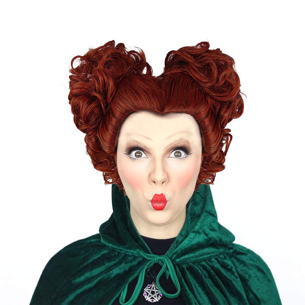 CrazyCatCos Hocus Pocus Winifred Sanderson Wig Red Brown