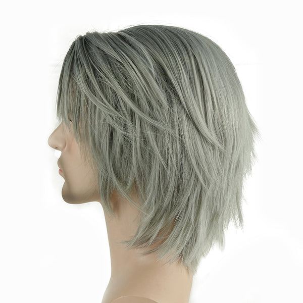 Devil May Cry 5 Dante Cosplay Wigs Short Grey Silver DMC 5 Game Anime Hair  Accessories for Men : : Beauty