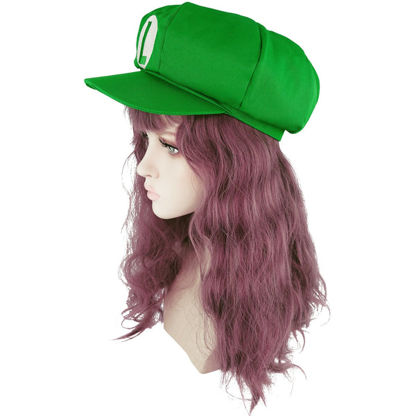 CrazyCatCos Mario Bros Hat Luigi Cap Anime Adult Unisex Cosplay