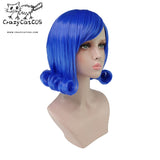 CrazyCatCos Juvia Lockser Cosplay Wig Blue Hair Fairy Tail Halloween Costume Wig