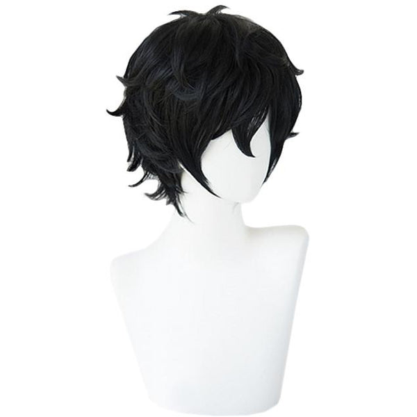 Persona 5 Joker Short Black Synthetic Men Cosplay Wigs