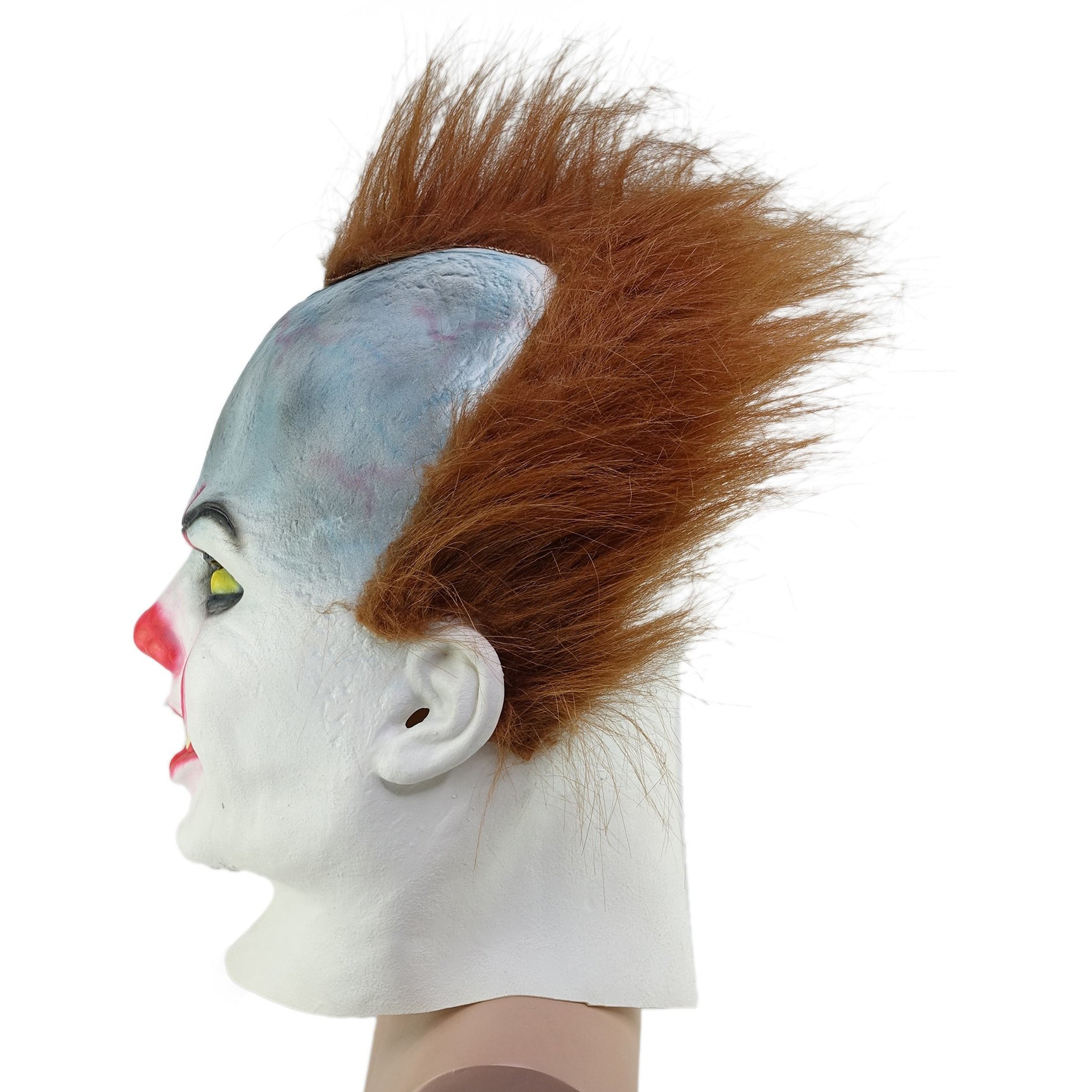 IT Pennywise mask Halloween mask Emulsion Cosplay Helmet Headgear White