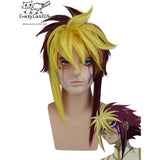 Quattro IV Cosplay Wig Gold and Auburn Hair Yu-Gi-Oh Halloween Costume Wig