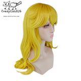 CrazyCatCos Princes Peach Cosplay Wig Gold Hair Super Mari Halloween Costume Wig