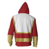 Shazam Billy Batson Hoodies Coat Cosplay Costume Superhero Sweatshirt