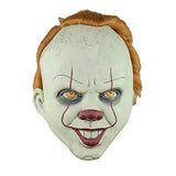 Clown Mask, Pennywise Mask With Scary Teeth, Horror Joker Stephen Latex Mask for Halloween Props Accessory