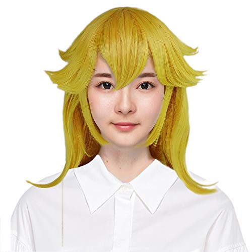 Super Mario Princess Peach Wig Long Wavy Yellow Cosplay Wig Halloween