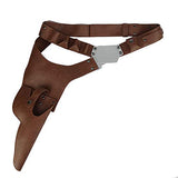 Han Solo belt, PU Leather Belt With Gun Holster Costume Props Accessories
