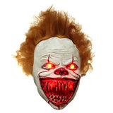 Clown Mask, Pennywise Mask With Scary Teeth, Horror Joker Stephen Latex Mask for Halloween Props Accessory