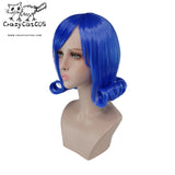 CrazyCatCos Juvia Lockser Cosplay Wig Blue Hair Fairy Tail Halloween Costume Wig