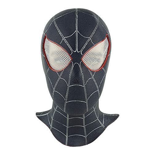 Homecoming Spider Man mask Halloween mask PVC Cosplay Helmet Headgear Black