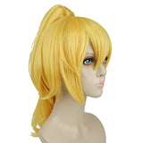 Super Mario Bowsette Cosplay Wig Yellow Hair Halloween Costume