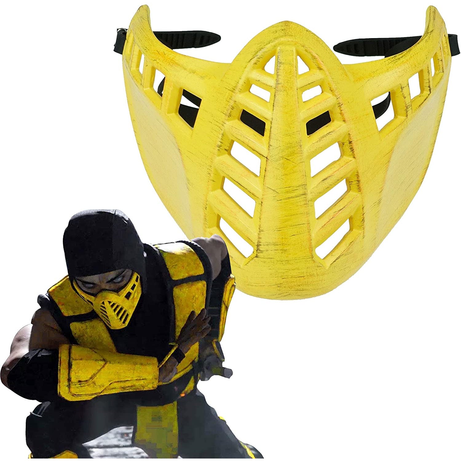 Mortal Kombat Game Mask, Jade/Sub-Zero/Kabal/Saibot/Scorpion/Smoke Resin Mask For Halloween Costume Accessory