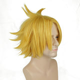 CrazyCatCos My Hero Academia Kaminari Denki Gold Wig Halloween Costume Wig
