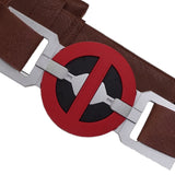 DP Belt Bag Props PU Leather Belt Pockets Pouches Halloween Cosplay Costume Accessory Brown