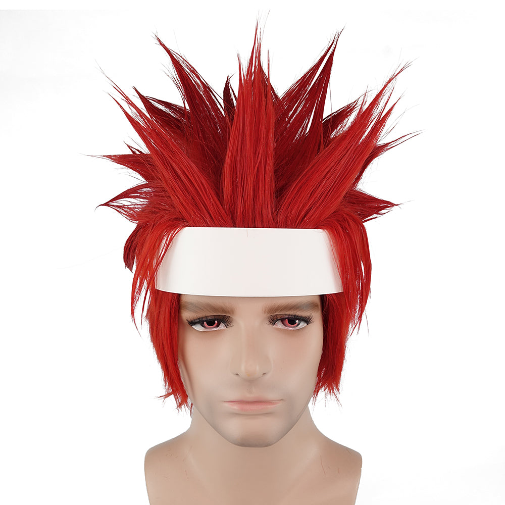 CrazyCatCos Kirishima Eijirou Wig Red Cosplay Wig Halloween Costume Wig