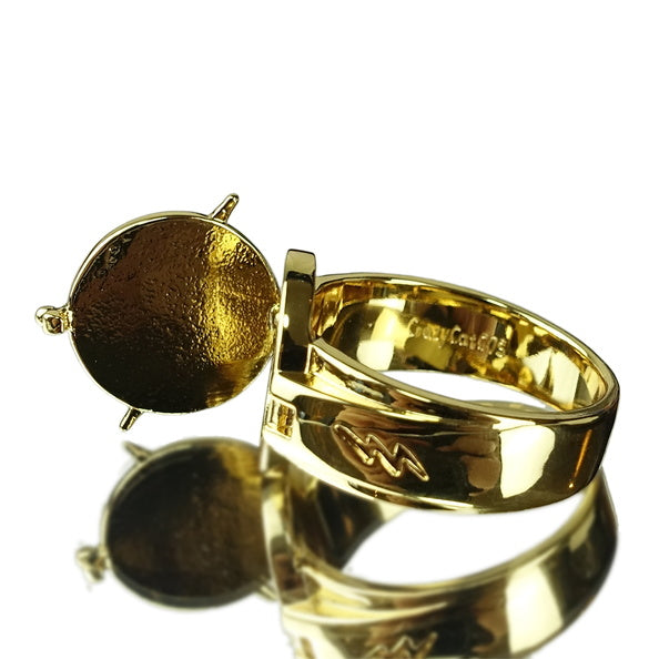 Buy Reverse Flash Ring Golden Size10 Zinc Alloy Lightning Logo Cosplay Ring  Prop BFJ Online at desertcartINDIA