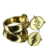 Reverse Flash The Flash Ring Lightning Logo Prop Alloy Ring