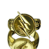 Reverse Flash The Flash Ring Lightning Logo Prop Alloy Ring