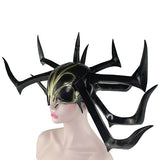 CrazyCatCos Thor Hela mask Halloween mask PVC Cosplay Helmet Headgear