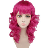 Pinkie Pie Wig Fuchsia Curls Hair My Little Pony Halloween Costume Wig